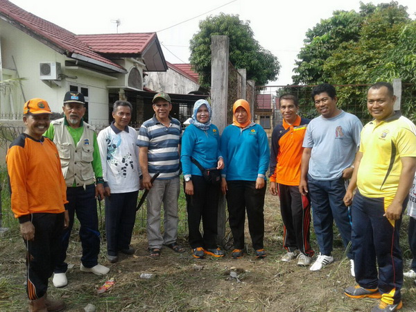 Gandeng 3 Pilar, Polresta bersama Warga Perhentian Marpoyan Bangun Pos Bhabinkamtibmas